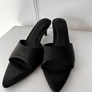 Black Kitten Heels - Size 7